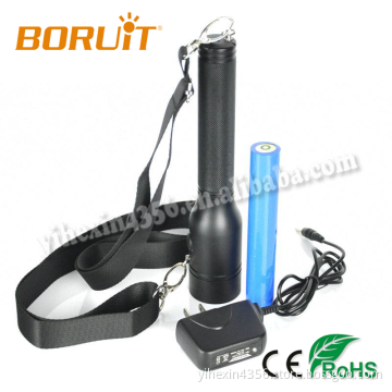 Boruit 7210 Rechargeable High Power 500LM Aluminum Alloy Flashlight